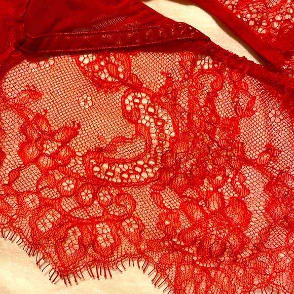 NWOT Incanto Luxury Lace Leather detailed panties size M - Picture 3 of 6